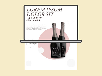 Prosecco wine website branding ecommerce graphic design ui ux webdesign website concept