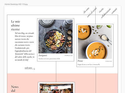 Homepage layout blog food food blog graphic design sketch ui ux web deisgn webdeisgn