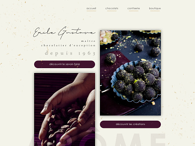 Master Chocolatier -  Landing Page