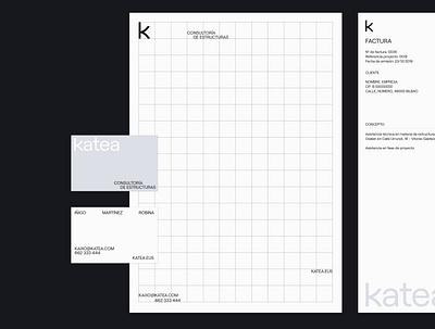 Katea - visual identity arquitecture branding business card logo visual identity