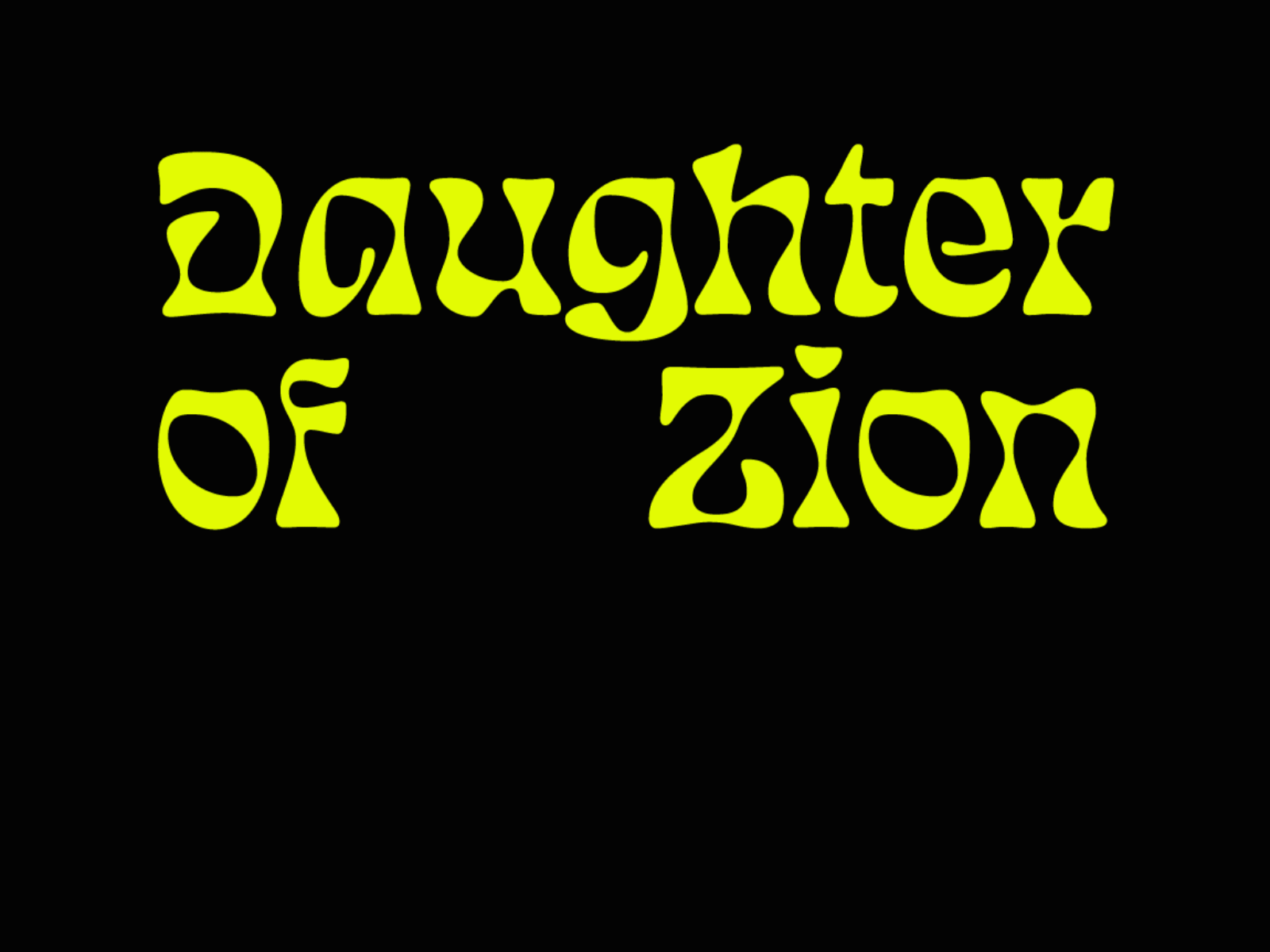 Daughter of Zion - logo and post animation animation logo logotype motion reggae