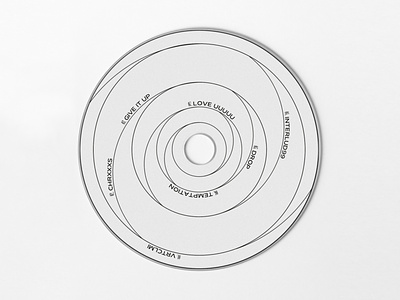 CD label for SØVVY cd artwork cd design music