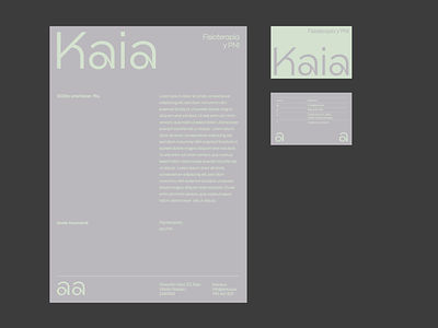 Kaia - visual identity branding logo stationery visual identity visualidentity
