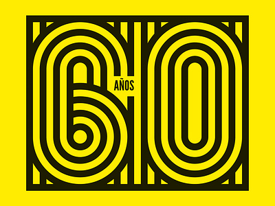 Happy birthday card ❤ 60years birthday geometric type