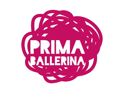 Prima Ballerina Logo ballerina ballet flats flower free movement pink prima sans serif shoes spin twirl