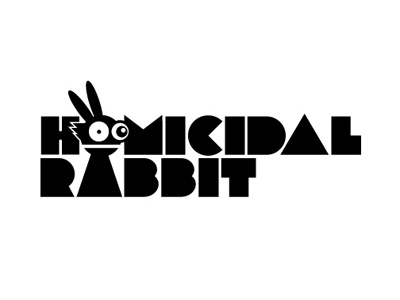 Homicidal Rabbit black game homicidal logo online rabbit retro