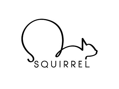 Squirrel animal drawing illustration illustrator line line quality line weight logo squirrel