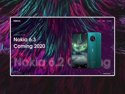 Nokia phone Website design concept