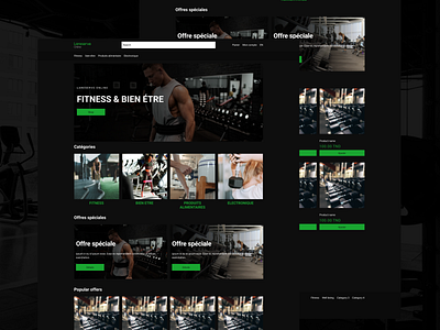 Fitness website design bodybuilding ecommerce fitness gym landingpage training website