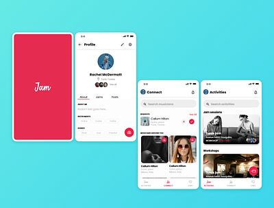 Jam Final design branding design identity mobile ui user experience userinterface ux