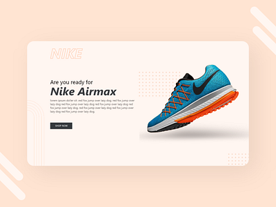 Nike Landing Page landing design landingpage uidesign uxdesign webdesign