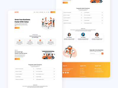 Lozzby Landing Page business landing page design creative landing pages figma landing page landing page design landing page design agency landing page responsive landing page ui minimalist landing page website landing page design