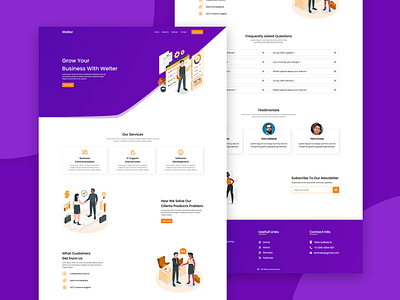 Welter Business Agency Landing Page