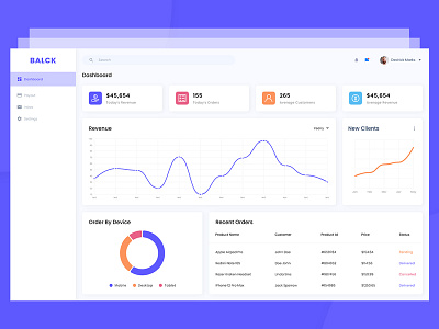 Balck Admin Dashboard