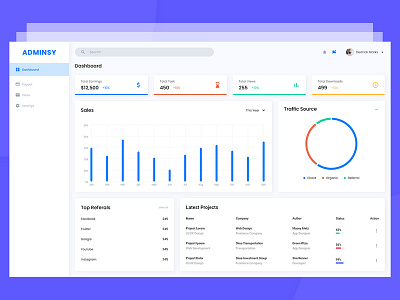 Adminsy Dashboard