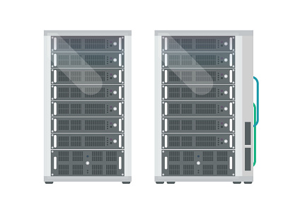 Data Servers 2d backup data flat harddrives server