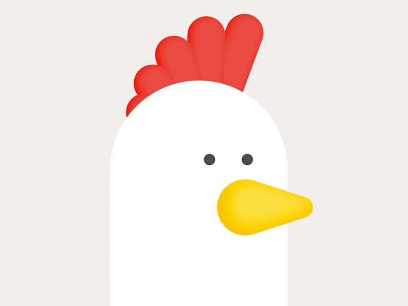 Chicken Loop 2d after effects animation character chicken flat gif illustration loop rubberhose2 vector