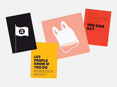 The Activist - Identity act branding colors flag illustration polution poster protest quote sustainability sustainable