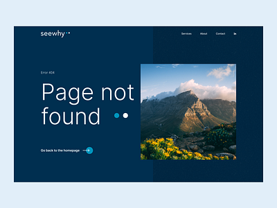 Seewhy 🔵 ⚫️ Page not found 404 404 page colors construction error figma navigation ui website
