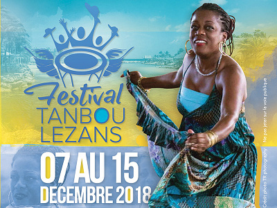 Flyer Manuela Andeol art artist caribbean culture dancer festival flyer local martinique music tanbou lezans west indies