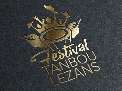 Logo Tanbou Lezans Festival art city culture drum festival island les anses local logo music promotion tanbou festival