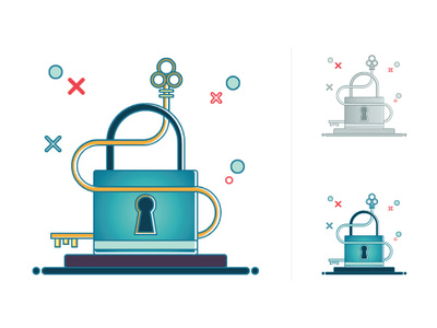 Empty State - Locked - No Permissions app branding design empty state flat flat design icon identity illustration illustrator innovation cloud lock no records ui unlock vector vector art web web art website