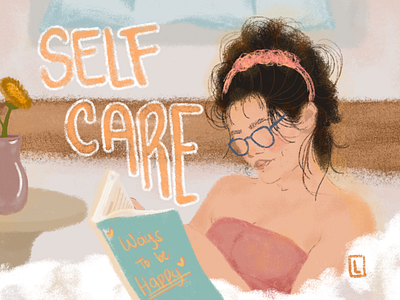 Self Care affinity design digital illustration digital painting digitalart illustration mixedmedia vector