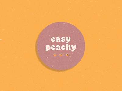 easy peachy (4/5) adobeillustrator design graphic design illustration mixedmedia sticker