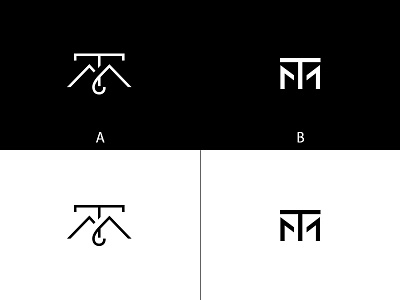 TM Monogram initials logo monogram