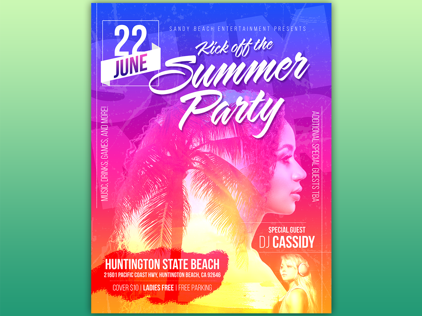 Summer Beach Party Poster by Joe Raposo on Dribbble