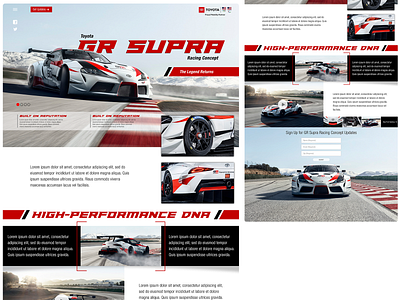 Toyota Supra Splash Page