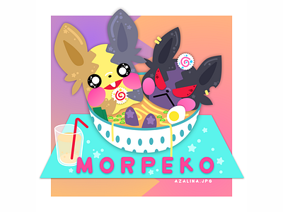 morpeko design illustration morpeko pokemon sketch vector