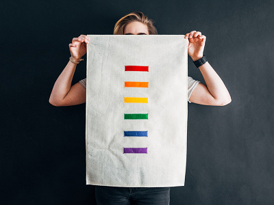PRIDE banner gay lesbian lgbt lgbtq pride sewn