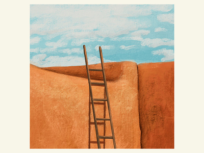 Ladder illustration ladder sky