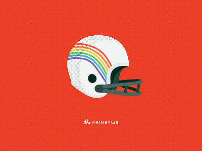 The Rainbows - Fantasy League american football football gay helmet lgbt rainbow