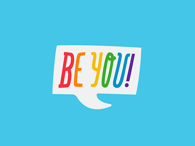 Be You! - Sticker for Facebook facebook gay lgbt lgbtq pride sticker
