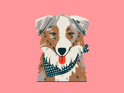 Puppy Commission aussie cute illo illustration pup puppy