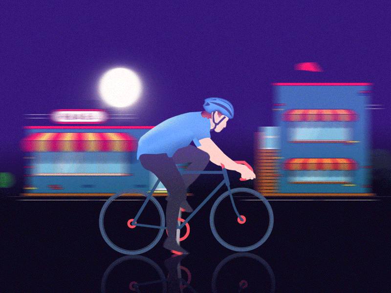 Bicycle motion ae animation bicycle design dribbble effect illistration motion short ui