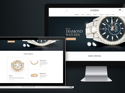 Icebox Index Presentation atomgroups branding business design diamond landing page luxury brand manufacturer product design responsive ui ux watches website