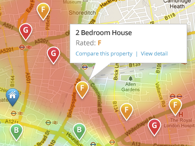 Property Rating Heat Map googlemaps maps ui