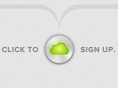 Signup Button button cloud steel