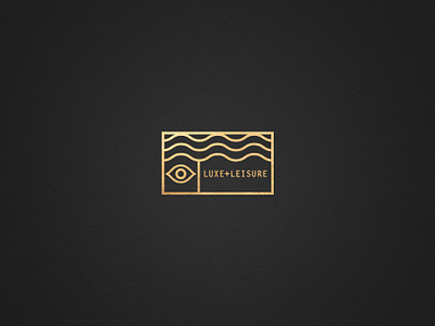 Luxe Leisureblack branding design illustration logo minimal typography vector