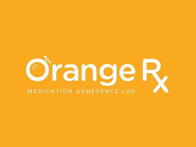 Orange Logo Final app logo medication orange wordmark