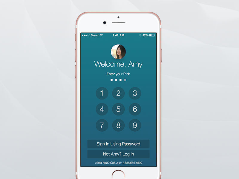 Lock Screen Sample Application Lockscreen by J on Dribbble