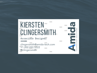 New Business Cards business card data monospace new typography