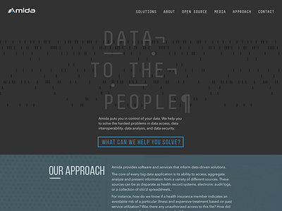 Amida Website about contact data header links nav navigation open source press products solutions website