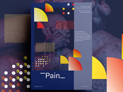 Pain brand graphic illustration poster poster collection typography