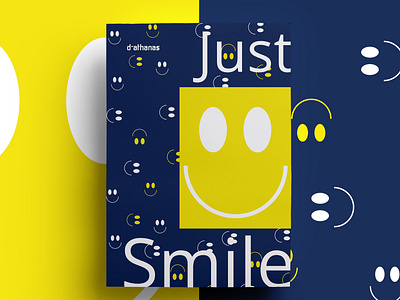 Just Smile brand design graphic illustration layout poster poster collection typography