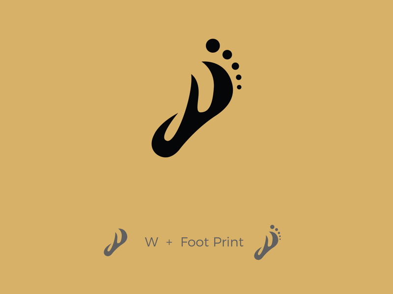 W + Footprint 👣 tourism logos business design logo identity logo designer logo inspiration brand identity logodaily logonew branding monogram logo more logo
