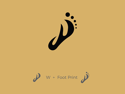 W + Footprint 👣 brand identity branding business design logo logo designer logo identity logo inspiration logo more logodaily logonew logos monogram tourism